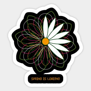 Spring is loading Sticker